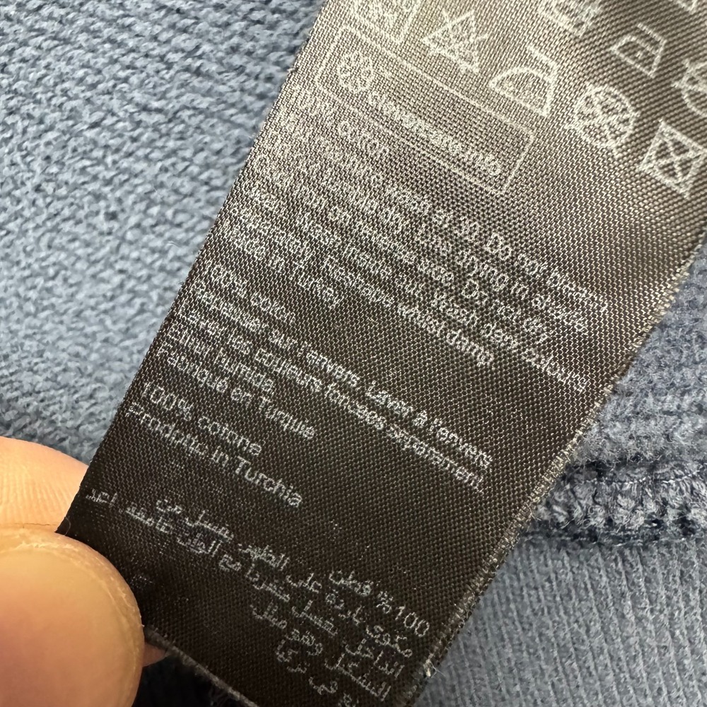 All Saints Opposition Crewneck Pullover Sweatshirt Adult Size S Charcoal Blue - Picture 11 of 13